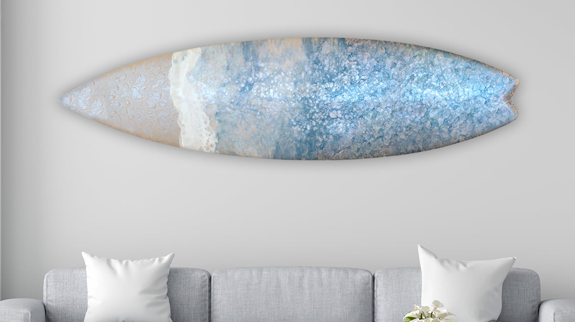 Riding the Eco-Friendly Wave: The Beauty of Recycled Surfboard Wall Art