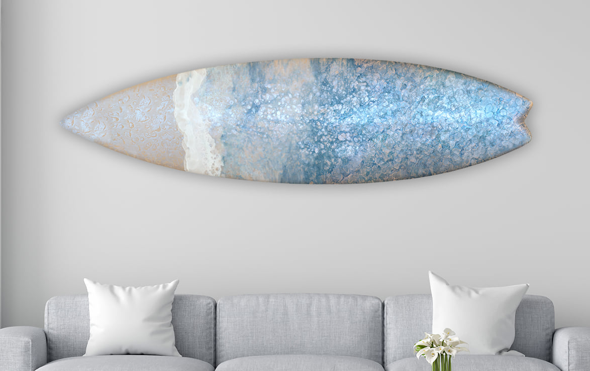 Riding the Eco-Friendly Wave: The Beauty of Recycled Surfboard Wall Art