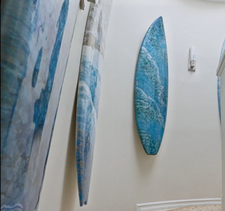 From Used Surfboard to Wall Art: The Art of Hanging Painted Surfboards